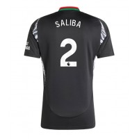 Camisa de time de futebol Arsenal William Saliba #2 Replicas 2º Equipamento 2024-25 Manga Curta